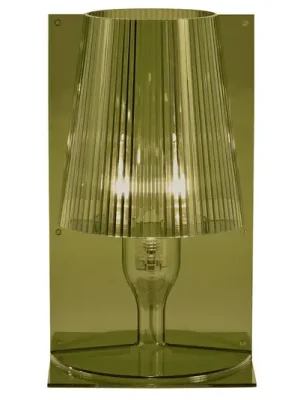 Kartell Take designová stolní lampa olivově zelená Must-Have