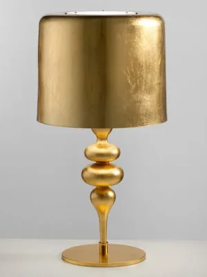 Stolní lampa Eva TL3+1G 75 cm, zlatá Expresní Doručení