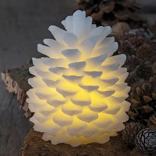 LED svíčka Clara ve tvaru kužele, výška 14 cm Vrácení Zdarma
