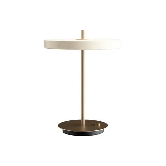Stolní lampa LED UMAGE Asteria Table, USB, perleťově bílá/mosaz Akce