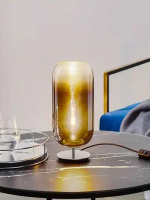 Artemide Gople Mini stolní lampa modrá/stříbrná Top Prodej