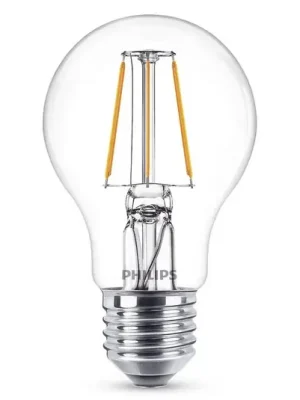 Philips E27 A60 LED žárovka filament 4W 2700K čirá Objednat Nyní