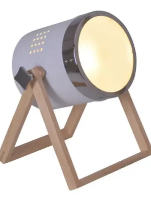 Stolní lampa Tim bílo-stříbrná Oblíbený