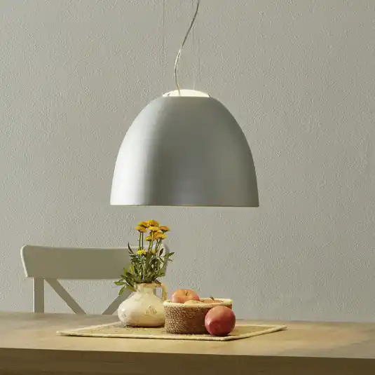 Ověřený Artemide Nur Mini designové závěsné světlo hliník