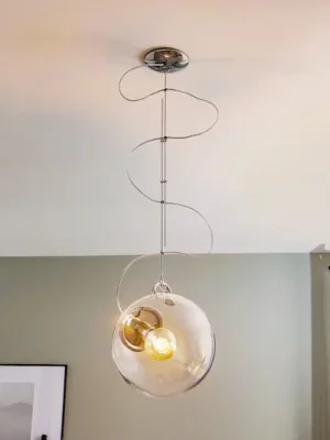 Artemide Miconos skleněné závěsné světlo chrom Super Cena