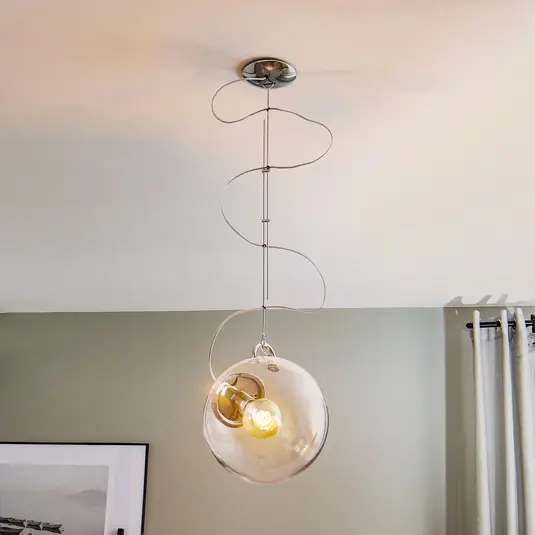 Artemide Miconos skleněné závěsné světlo chrom Super Cena