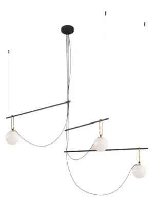 Artemide nh S3 14 závěsné světlo, 3baňkové Oblíbený