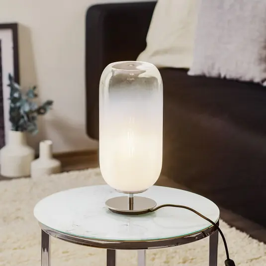 Finální Výprodej Artemide Gople Mini stolní lampa bílá/stříbrná