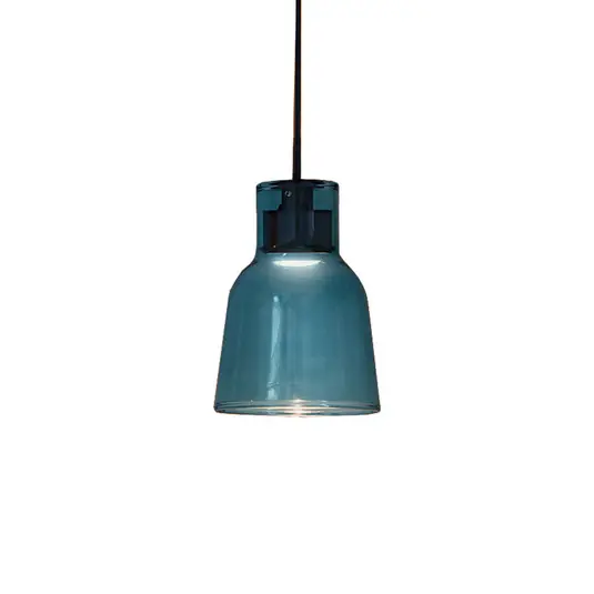 Bover Drip S/01L LED závěsné světlo ze skla, modrá Poslední Šance
