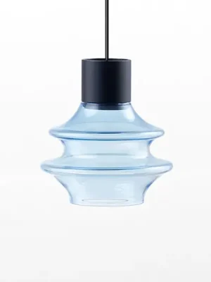 Bover Drop S/01L LED závěsné světlo ze skla, modrá Zlevněný