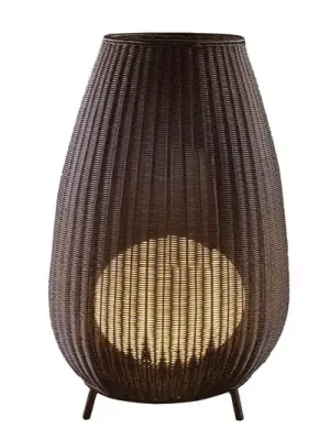 Bover Amphora 02 terasové světlo, rattan hnědá Značkový