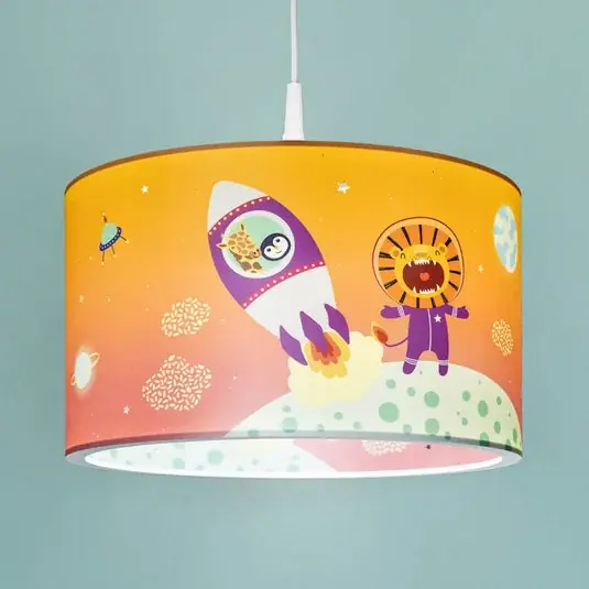 Závěsné svítidlo Little Astronauts Escape, oranžové Hit Sezóny