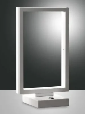 LED stolní lampa Bard, stmívatelná, v bílé barvě Sleva