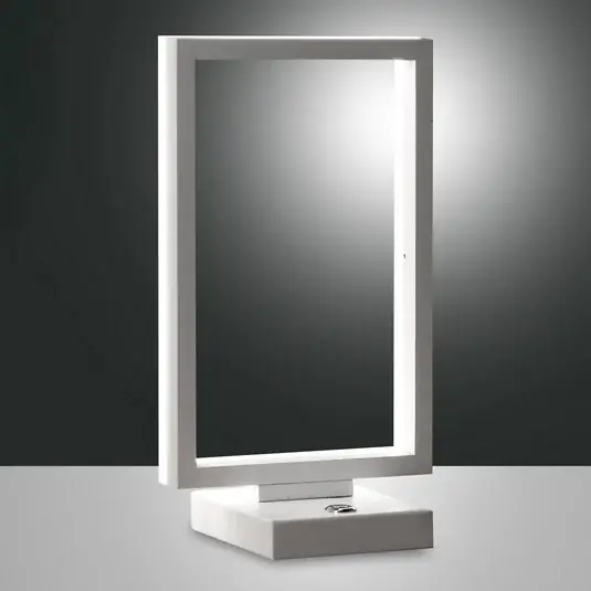 LED stolní lampa Bard, stmívatelná, v bílé barvě Sleva