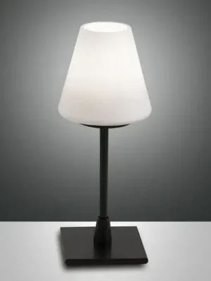 Dokud Zásoby Vydrží Stolní lampa Lucy LED s dotykovým stmívačem, černá