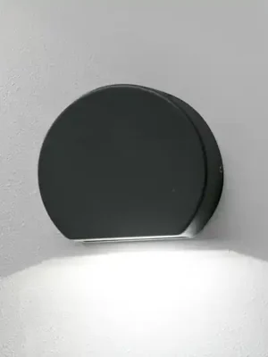 Kulaté LED venkovní nástěnné světlo Pill tmavošedé Tovární Cena