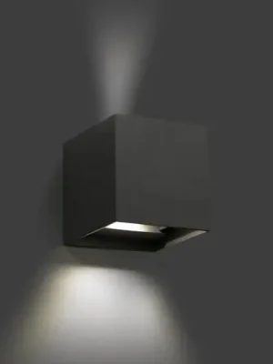LED venkovní nástěnné světlo Olan, tmavošedá Rychlé Dodání