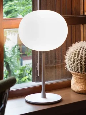 FLOS Glo-Ball Table 1 stolní lampa, matná stříbrná Dokud Zásoby Vydrží