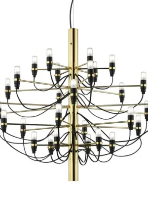 LED lustr FLOS 2097/50 s LED osvětlením, matný, mosaz Koupit Online