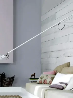 Super Cena Nástěnné svítidlo FLOS 265 z oceli, bílé