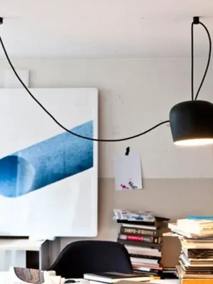 Přímo Od Výrobce FLOS Aim LED designové závěsné světlo, černá