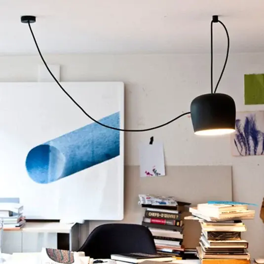 Přímo Od Výrobce FLOS Aim LED designové závěsné světlo, černá