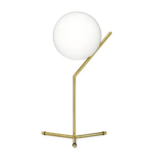 Stolní lampa FLOS IC T1 High, broušená mosaz Expresní Doručení