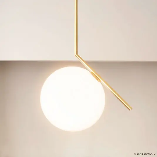 Must-Have Designové závěsné svítidlo FLOS IC S1, mosaz, leštěná