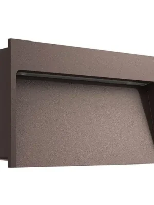 FLOS My Way - široké LED nástěnné světlo, hnědé Oblíbený