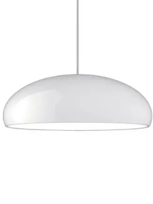 Fontana Arte Pangen – retro závěsné světlo, bílé Vrácení Zdarma