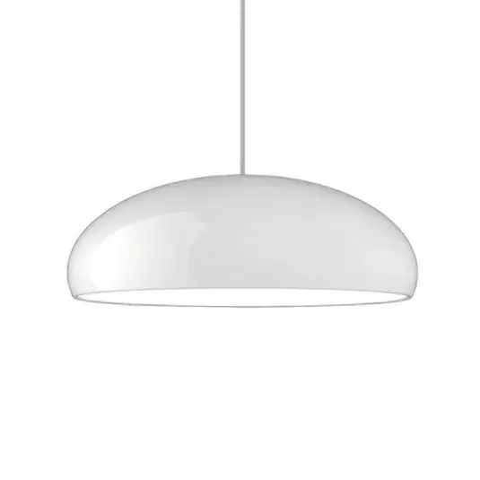 Fontana Arte Pangen – retro závěsné světlo, bílé Vrácení Zdarma