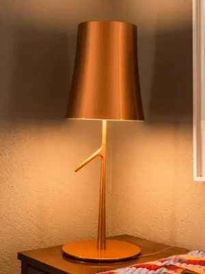 Must-Have Foscarini Birdie LED grande stolní lampa měď