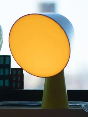 Značkový Foscarini Binic designová stolní lampa, žlutá