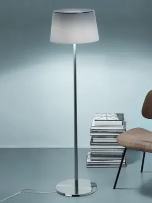 Foscarini Lumiere XXL stojací lampa hliník/bílá Cenově Výhodný