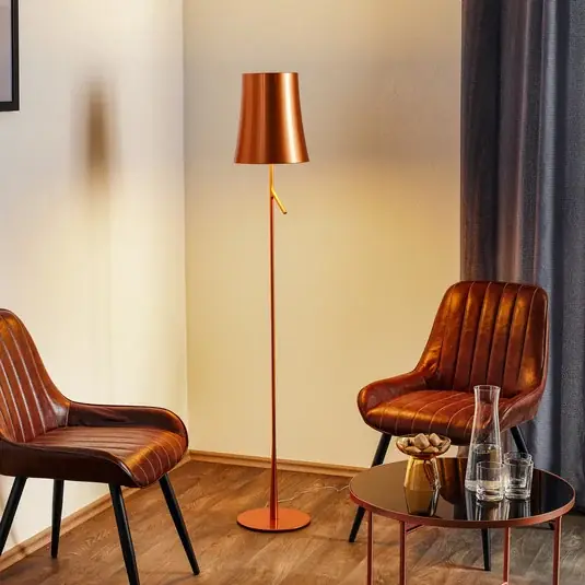 Super Cena Foscarini Birdie LED Lettura stojací lampa měď