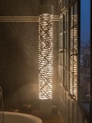 Tovární Cena Foscarini Tress grande LED stojací lampa, bílá