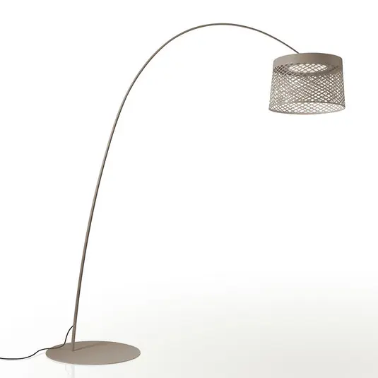 Foscarini Twiggy Grid LED oblouková lampa, béžová Víkendová Akce