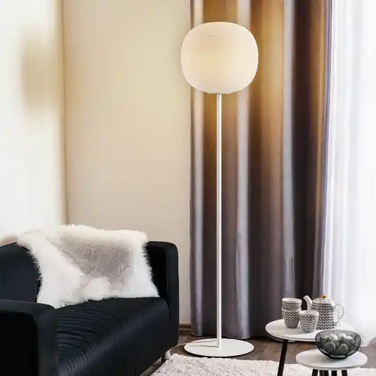 Foscarini Gem terra stojací lampa, bílá Finální Výprodej