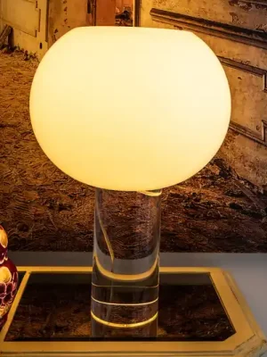 Víkendová Akce Stolní lampa Foscarini Buds 3, bílá, sklo, plast, E27