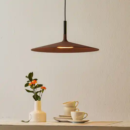 Foscarini Aplomb Large LED závěsné světlo, hnědé Nová Kolekce