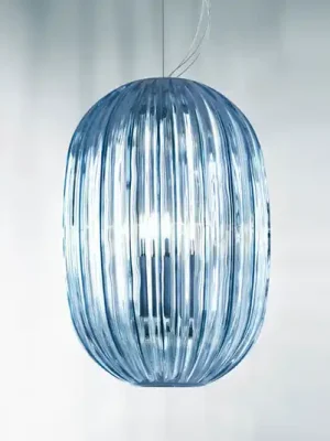 Nejprodávanější Foscarini Plass media závěsné světlo E27, modrá