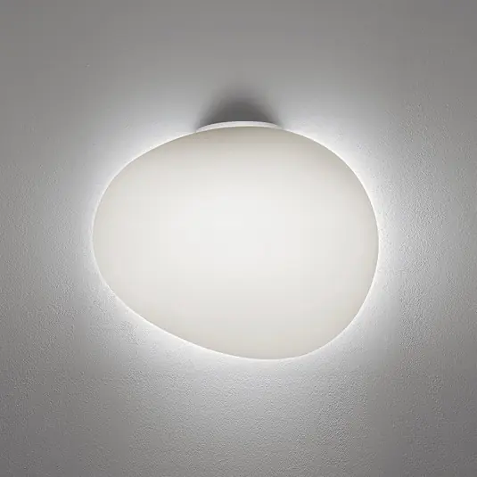 Koupit Online Foscarini Gregg grande semi 1 nástěnné světlo bílá