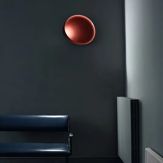 Poslední Šance Foscarini Lake LED nástěnné světlo, červená