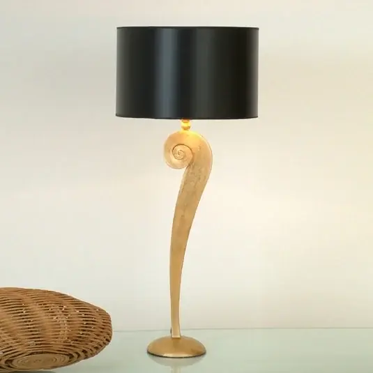 Bezpečná Platba Stolní lampa Lorgolioso zlatočerná