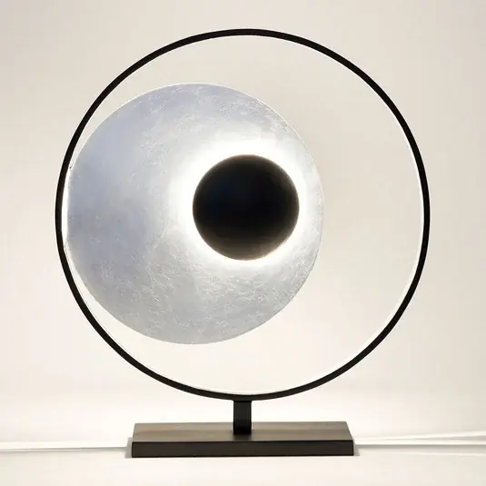 Pouze Dnes Stolní lampa Satellite, stříbro-černá, výška 58cm