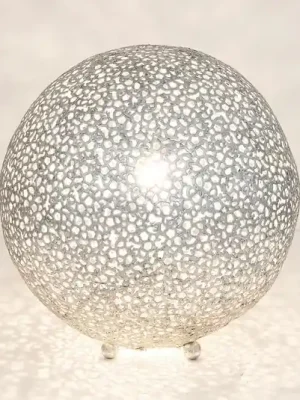 Top Prodej Stolní lampa Lily Grande, Ø 43 cm, stříbrná