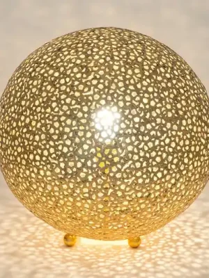 Speciální Cena Stolní lampa Lily Grande, Ø 43 cm, zlatá