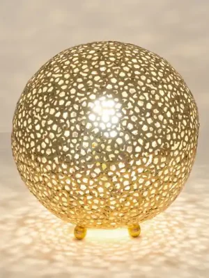Originální Stolní lampa Lily Piccolo, Ø 33 cm, zlatá