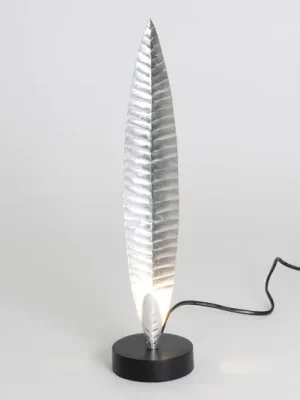 Stolní lampa Penna stříbrná výška 38 cm Sleva