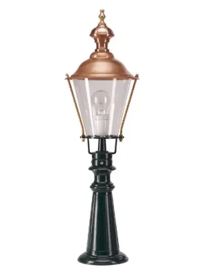 Autentický Oсвітлення cesty Elburg, černé, výška 75 cm, kov, IP44